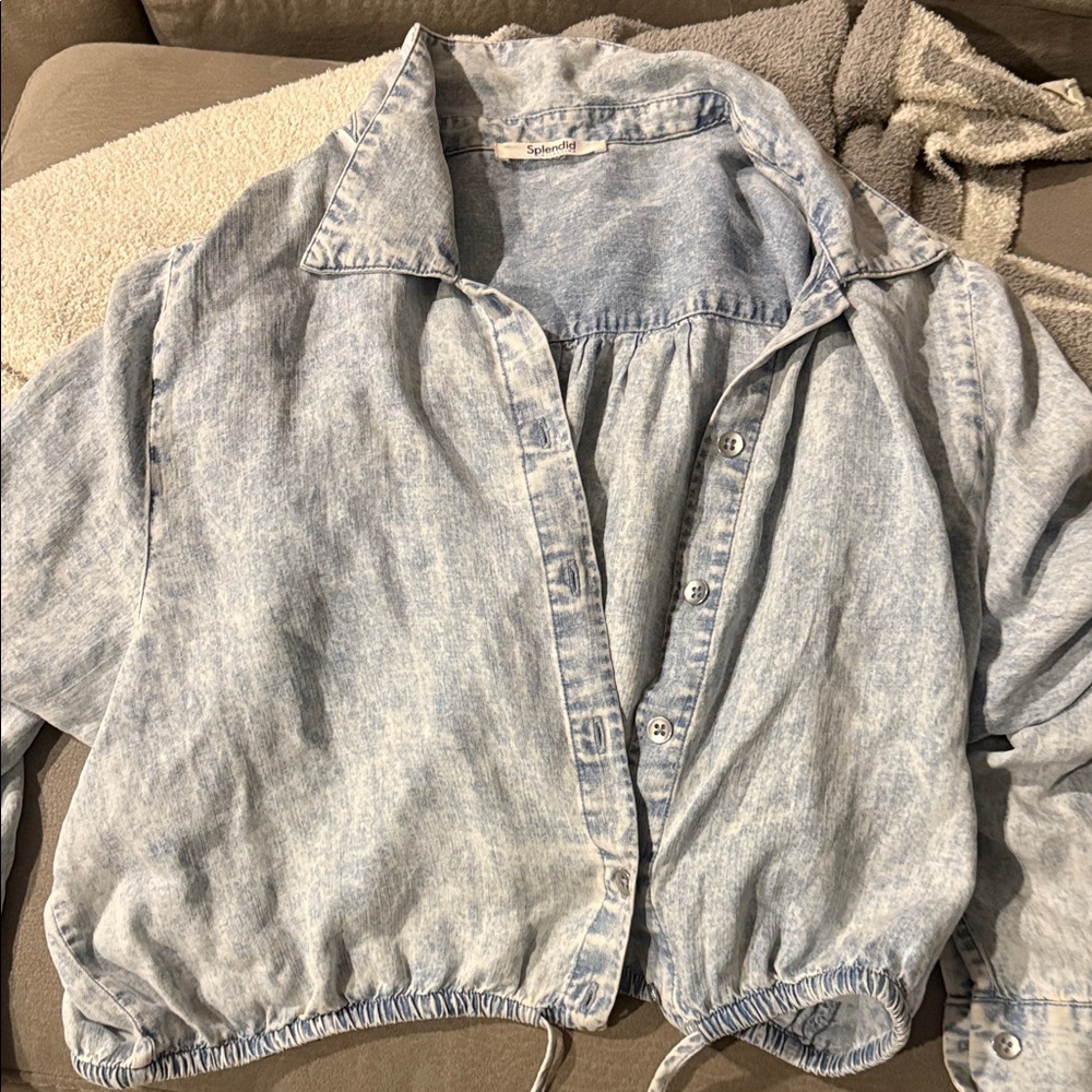 Splendid Super soft Blue Denim look Shirt